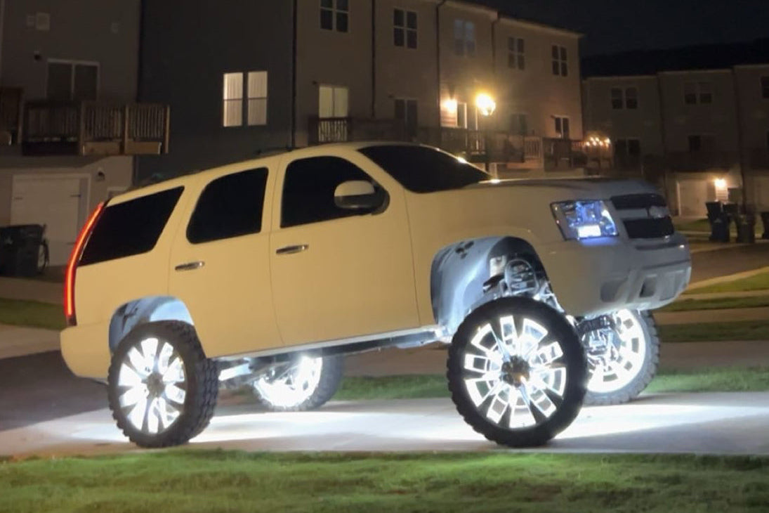 Double Row Pure White Wheel Lights