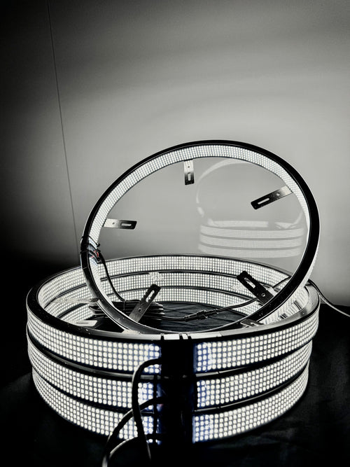 10 Row Pure White Wheel Lights