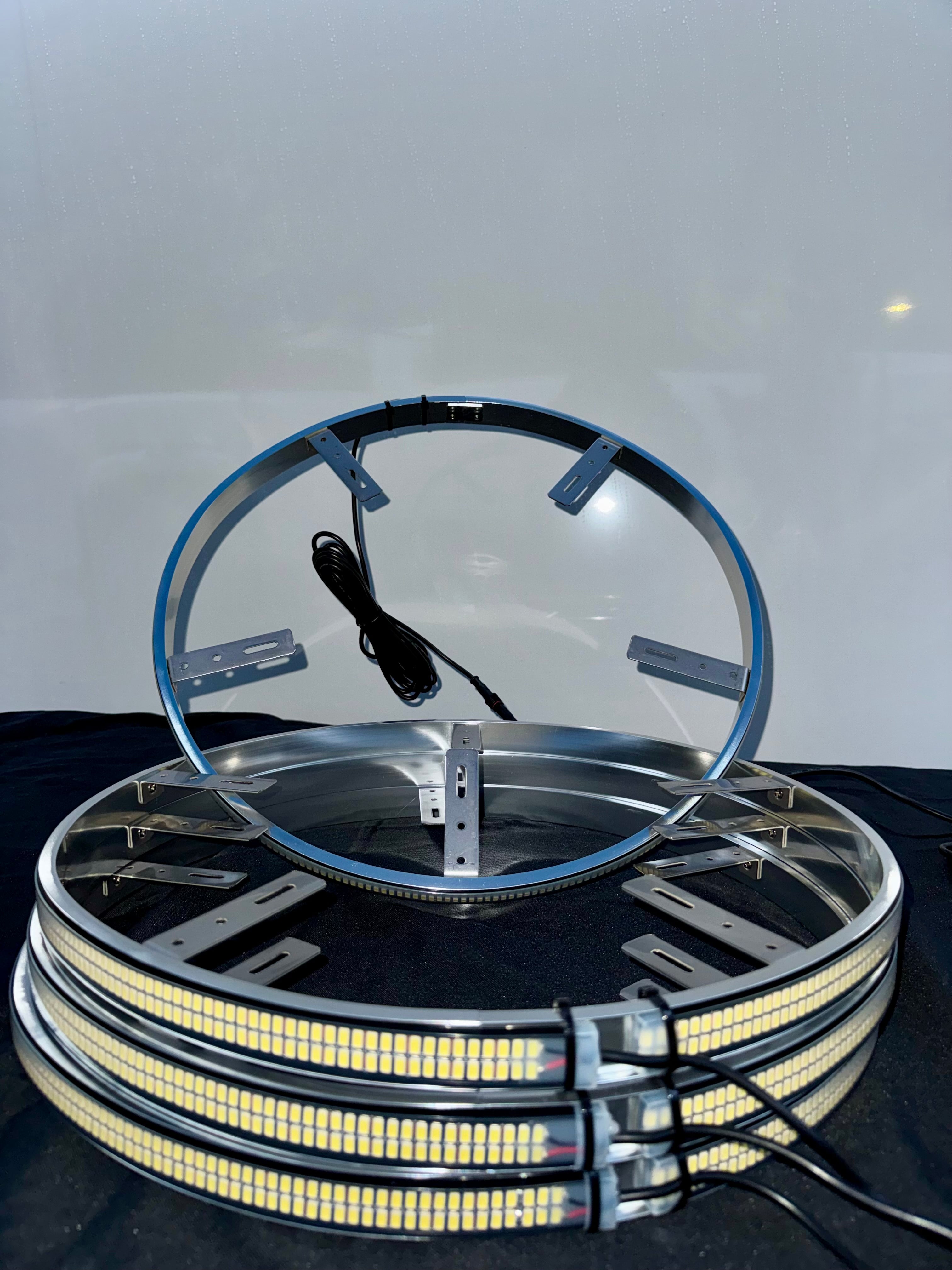 Double Row Pure White Wheel Lights