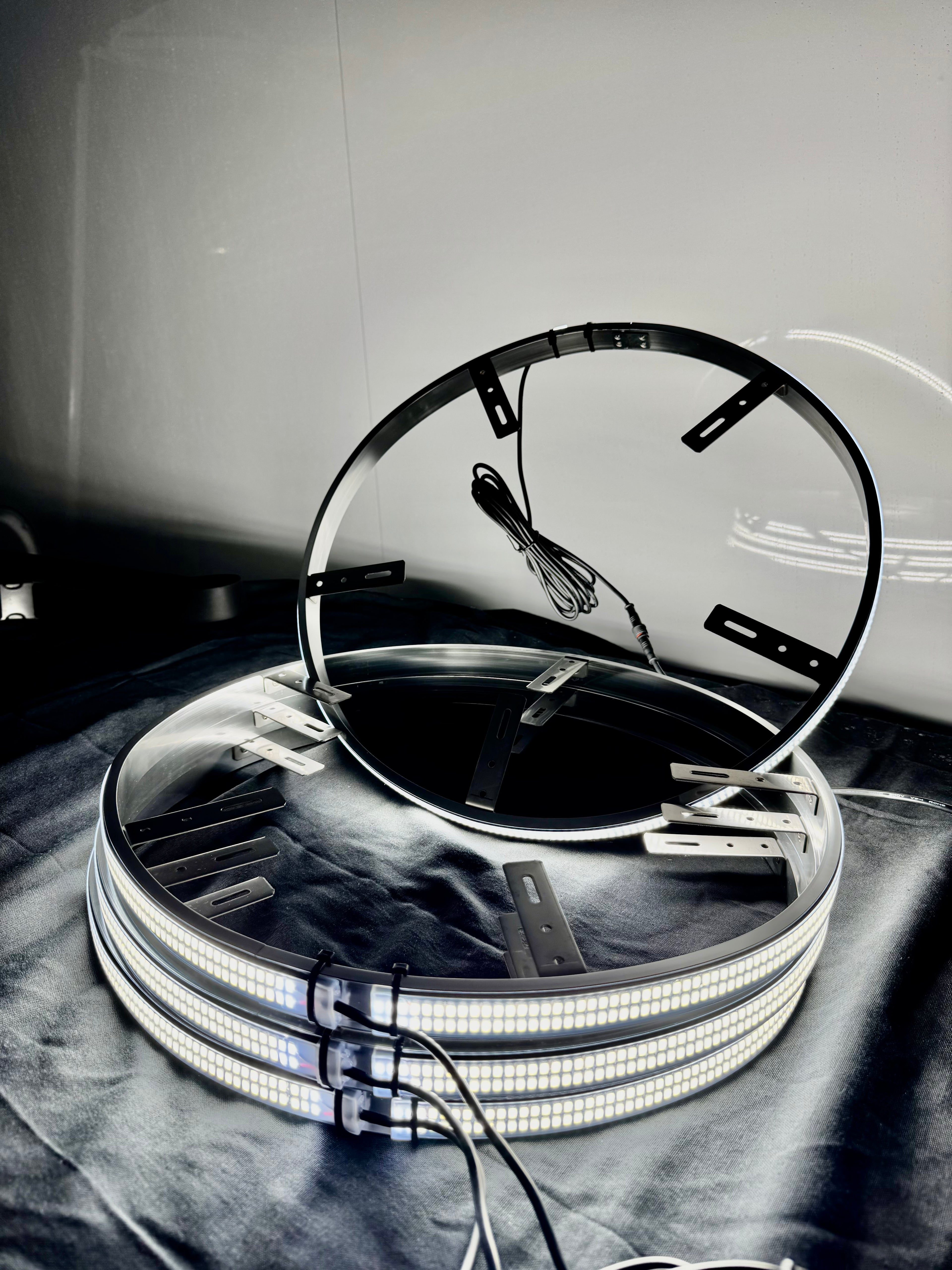 Double Row Pure White Wheel Lights